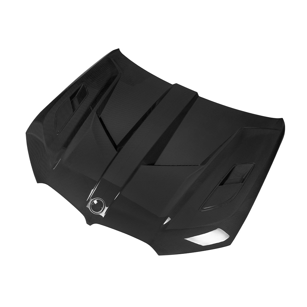 SOOQOO Prepreg Carbon Fiber Vented Hood Compatible With BMW X5M (F95/F95 LCI)
