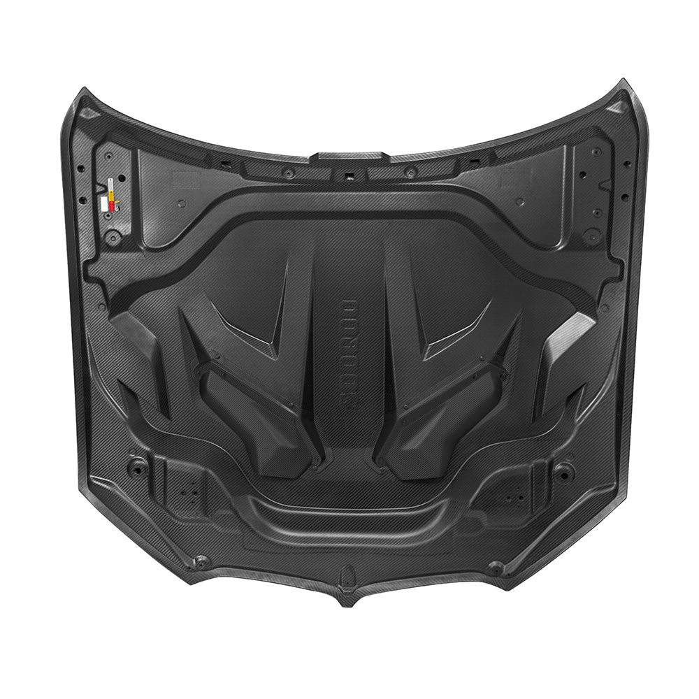 SOOQOO Prepreg Carbon Fiber Vented Hood Compatible With BMW X5M (F95/F95 LCI)