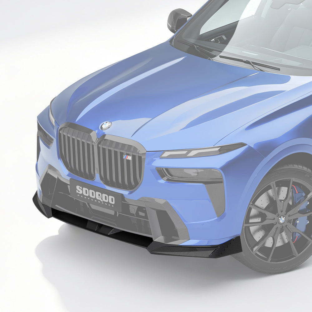 SOOQOO Prepreg Carbon Fiber Front Lip Compatible With BMW X7 (G07 LCI)
