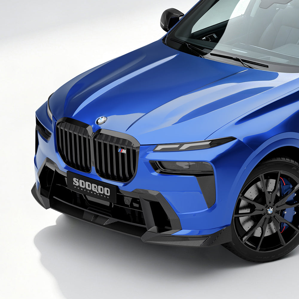 SOOQOO Prepreg Carbon Fiber Front Lip Compatible With BMW X7 (G07 LCI)