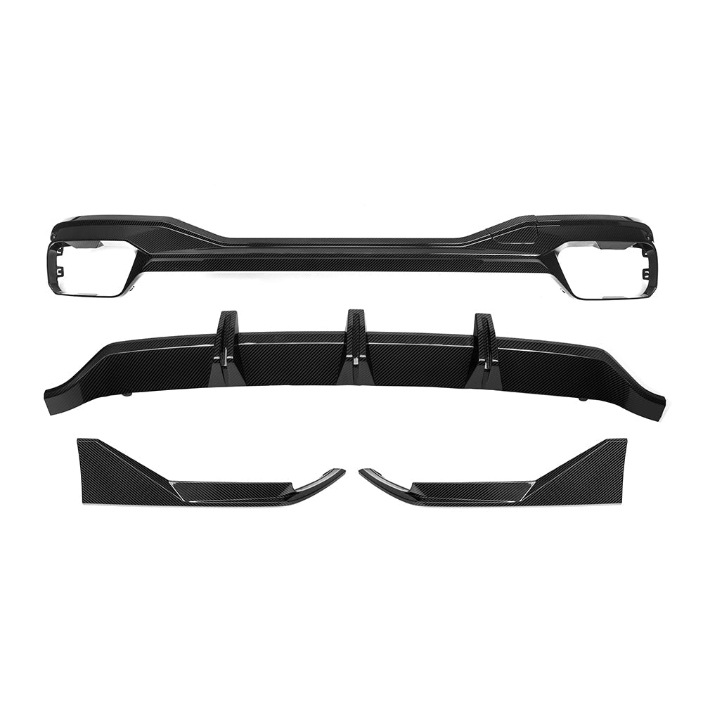 SOOQOO Prepreg Carbon Fiber Rear Diffuser Compatible With BMW X7 (G07/G07 LCI)