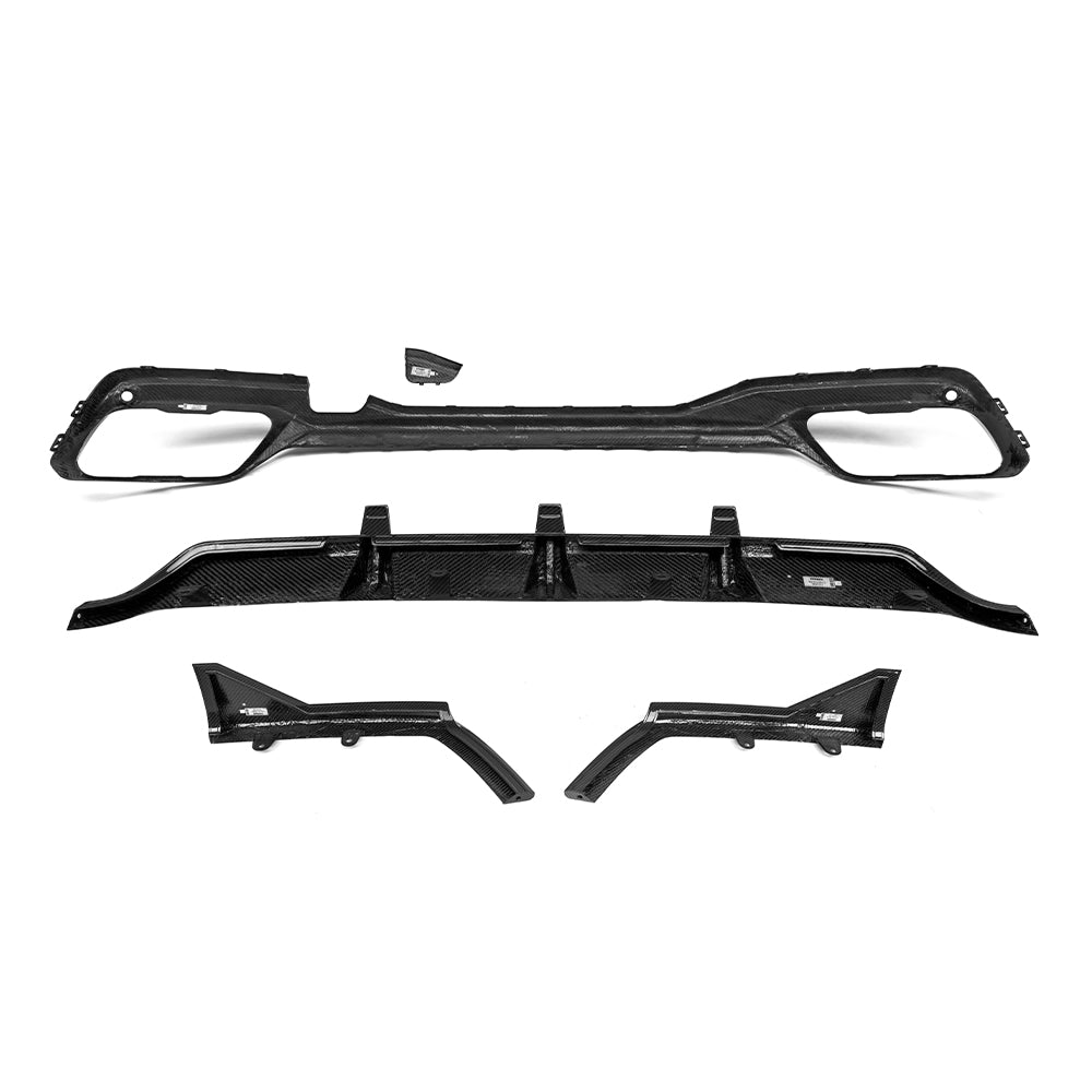 SOOQOO Prepreg Carbon Fiber Rear Diffuser Compatible With BMW X7 (G07/G07 LCI)