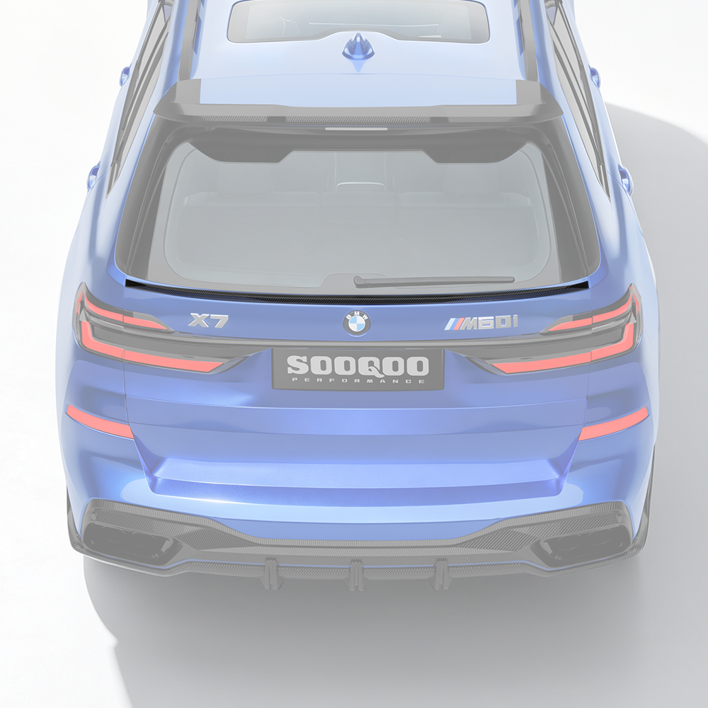 SOOQOO Prepreg Carbon Fiber Rear Spoiler Compatible With BMW X7 (G07/G07 LCI)