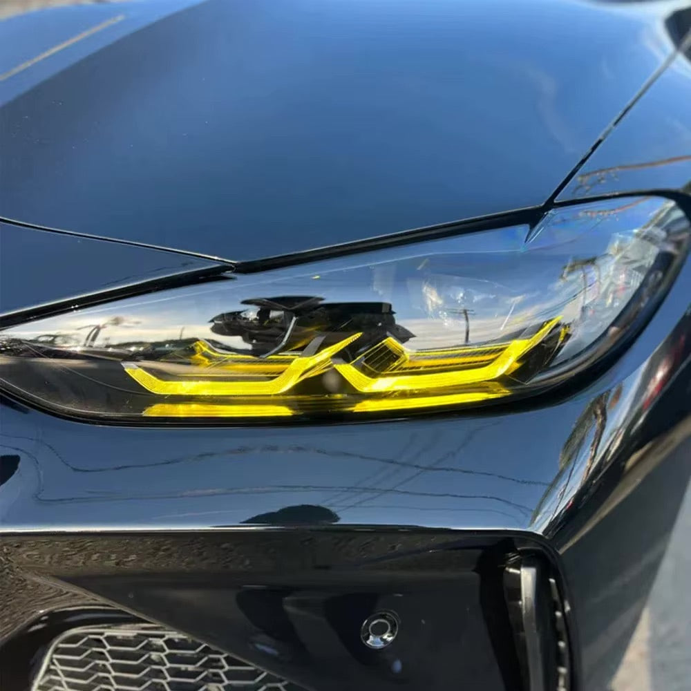 Yellow DRL Headlight Module Replacements - Compatible with BMW 4 Series (G22/G23/G26)