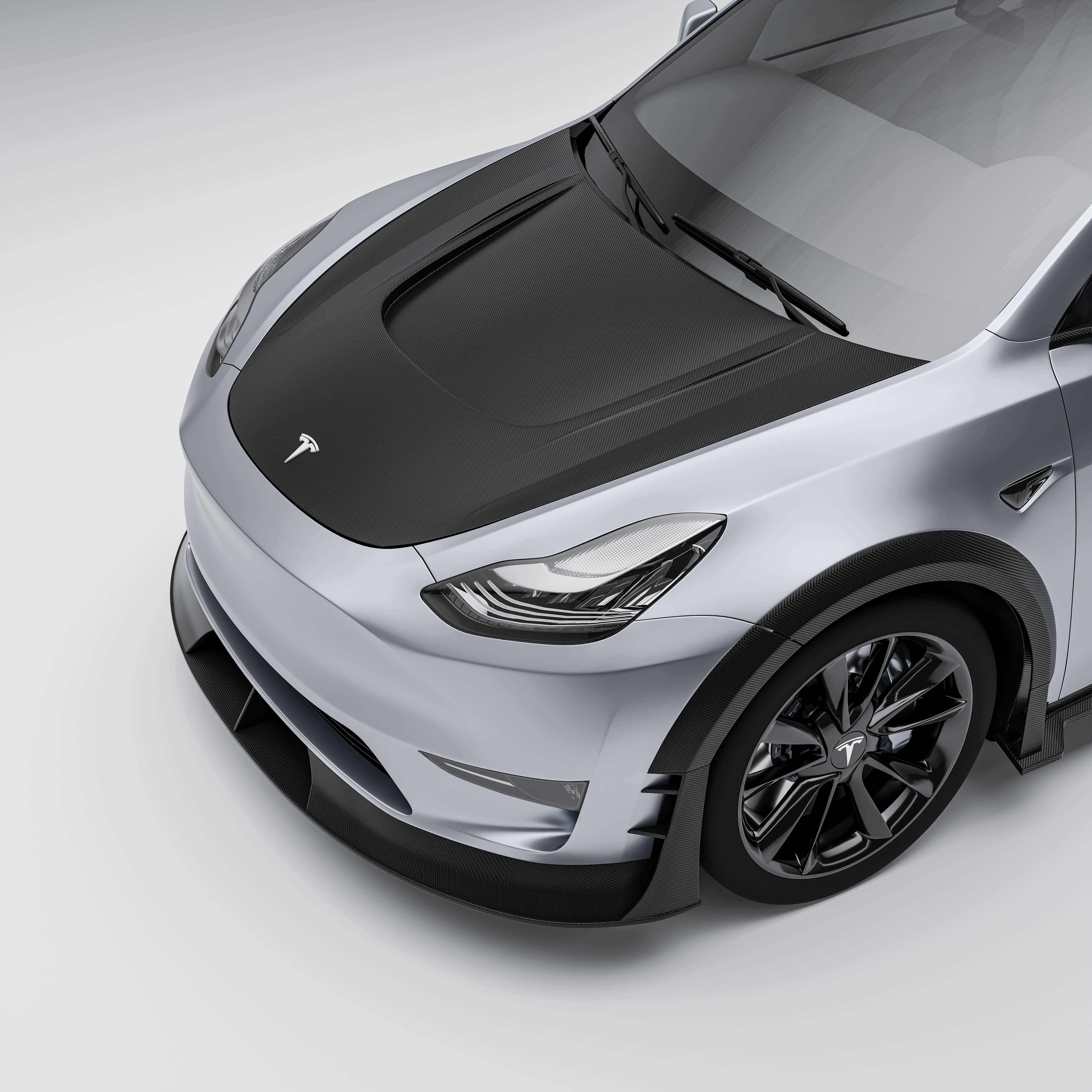 RevoZport Carbon Fiber Hood Compatible With Tesla Model Y 2021-2024
