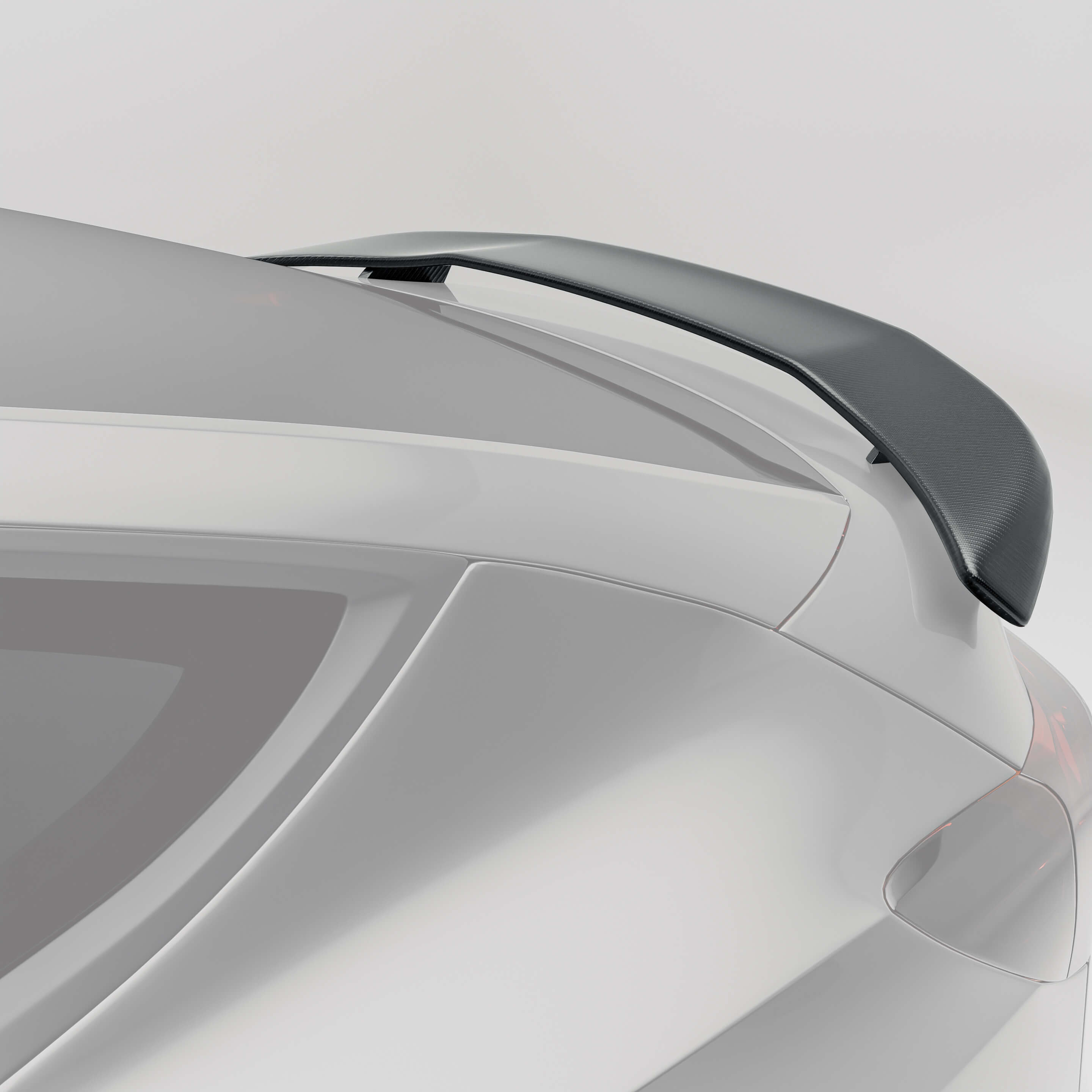 RevoZport Carbon Fiber Rear Spoiler Compatible With Tesla Model Y Facelift