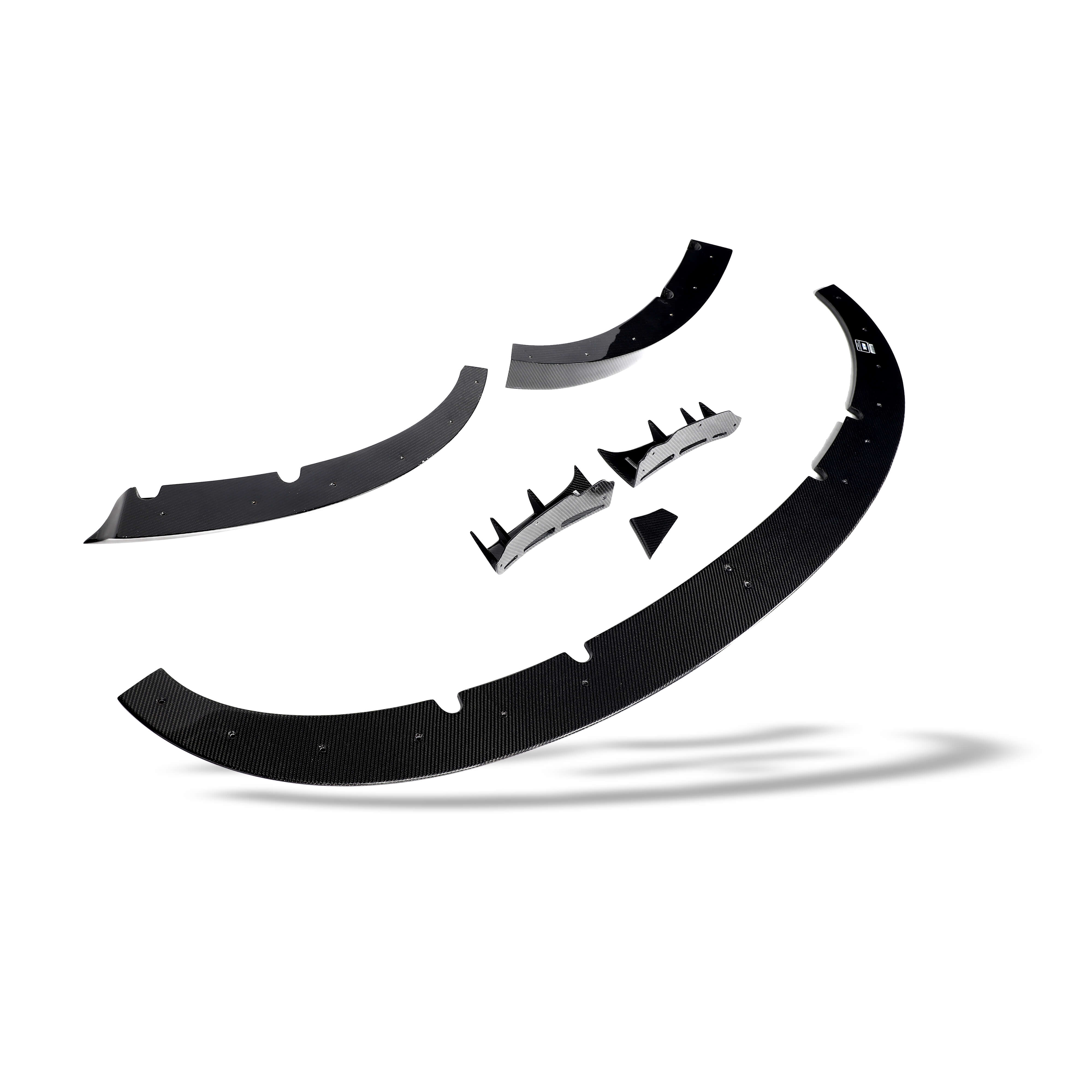 RevoZport Carbon Fiber Front Lip Compatible With Tesla Model Y 2021-2024
