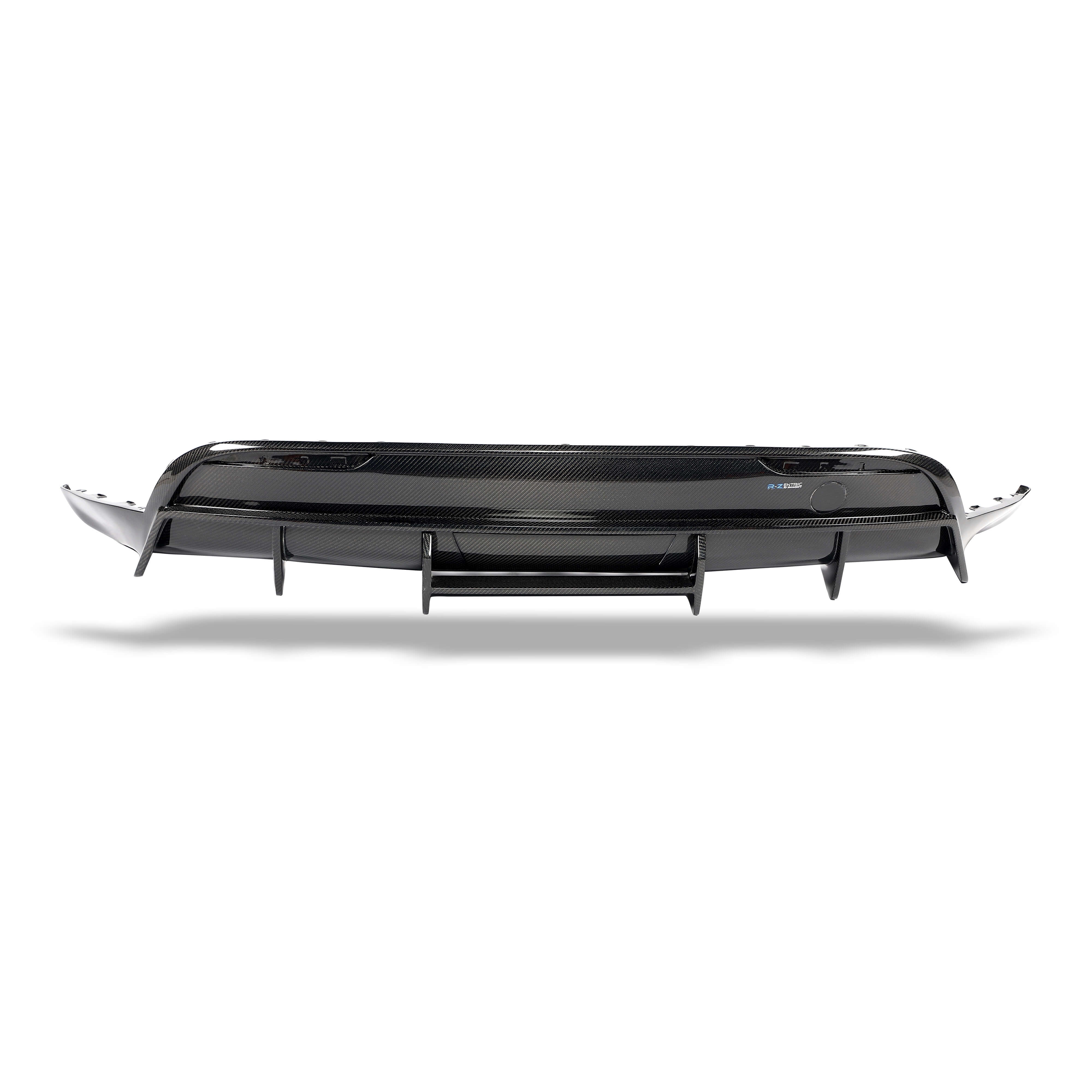 RevoZport Carbon Fiber Rear Diffuser Compatible With Tesla Model Y 2021-2024