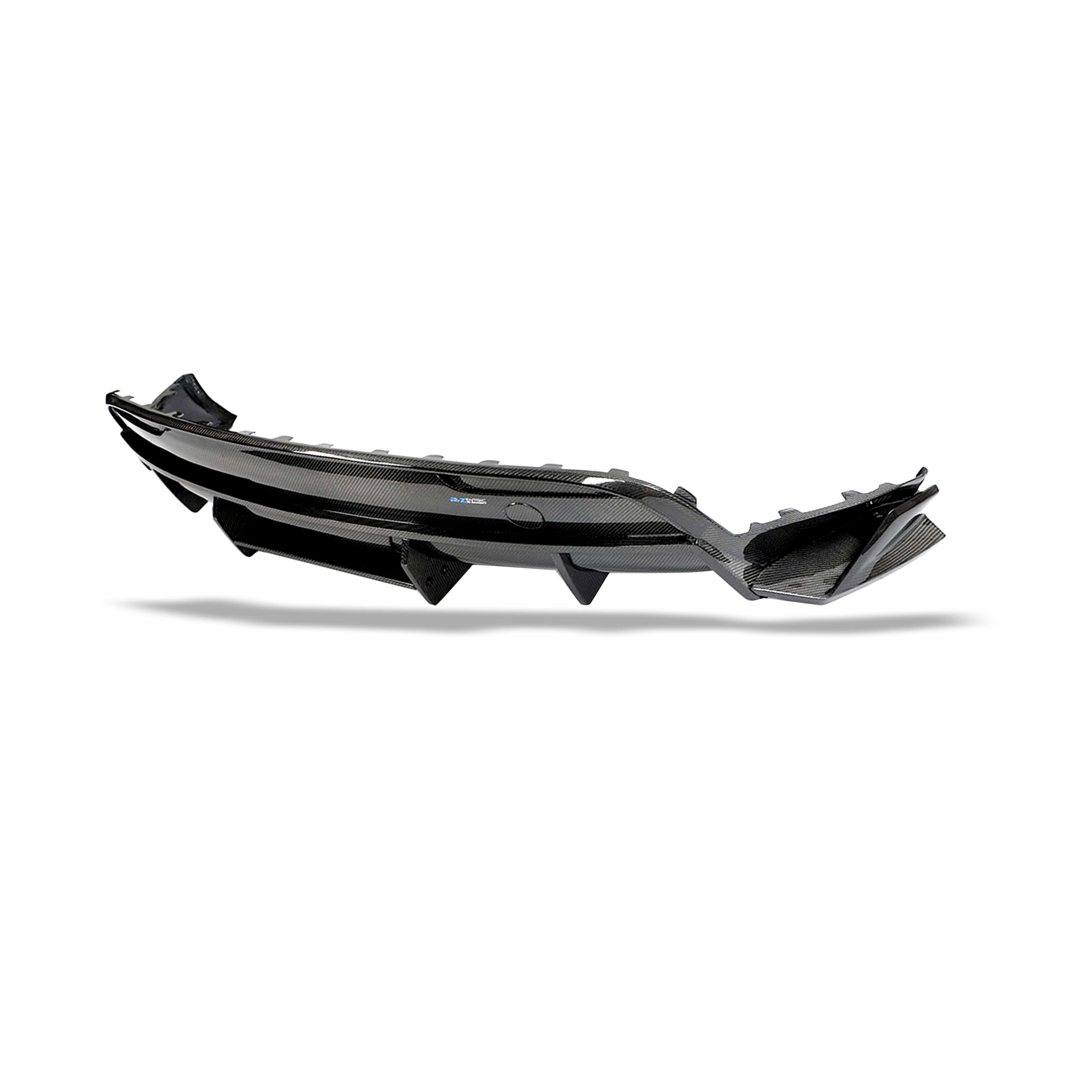 RevoZport Carbon Fiber Rear Diffuser Compatible With Tesla Model Y 2021-2024