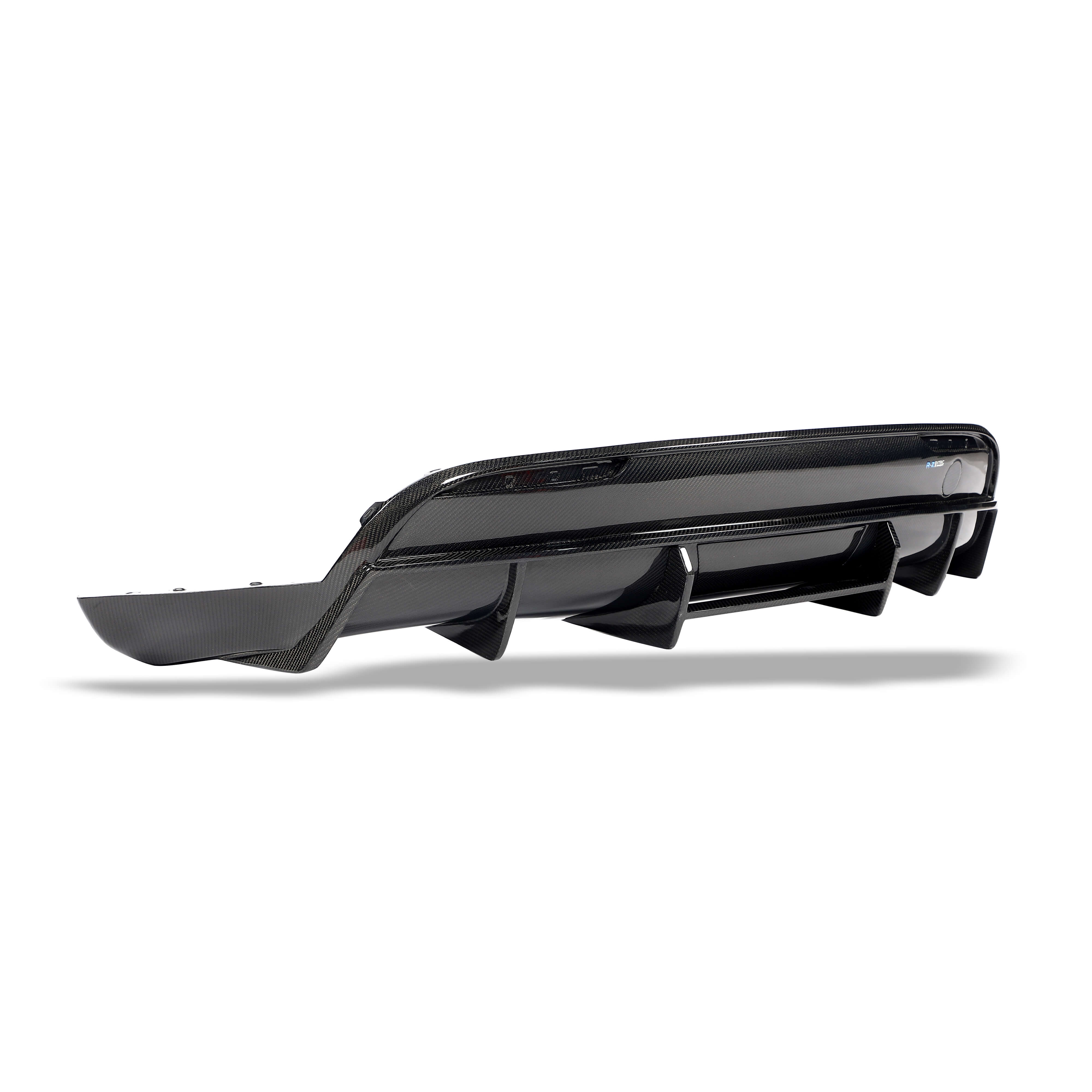 RevoZport Carbon Fiber Rear Diffuser Compatible With Tesla Model Y 2021-2024