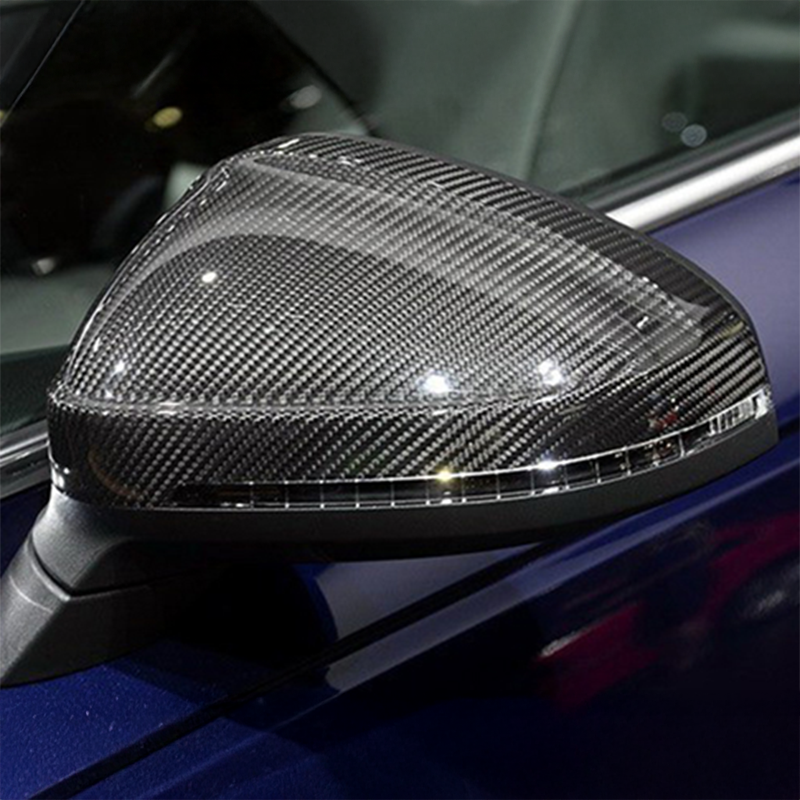 OEM+ Carbon Fiber Replacement Mirror Covers Compatible With Audi A4/S4/RS4 (B9/B9.5)