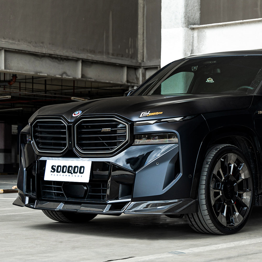 SOOQOO Prepreg Carbon Fiber Front Lip Compatible With BMW XM (G09)
