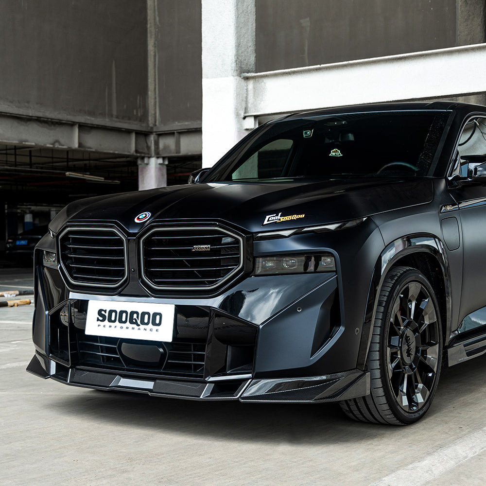 SOOQOO Prepreg Carbon Fiber Front Lip Compatible With BMW XM (G09)