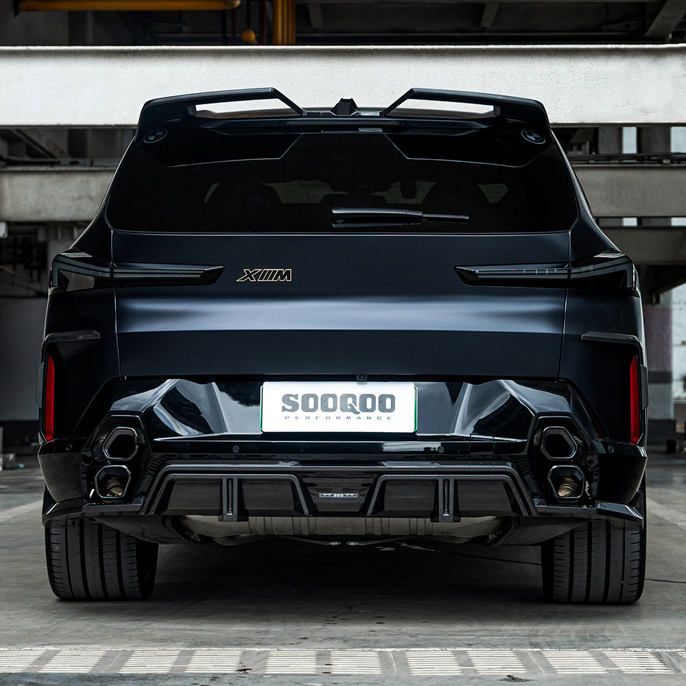 SOOQOO Prepreg Carbon Fiber Rear Diffuser Compatible With BMW XM (G09)