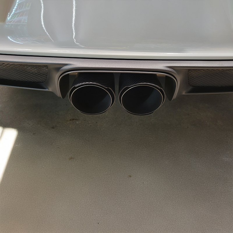 AK Slash Cut Carbon Fibre Exhaust Tip Covers (76mm - 114mm) - Twenty Two Tuning Exhaust Tips