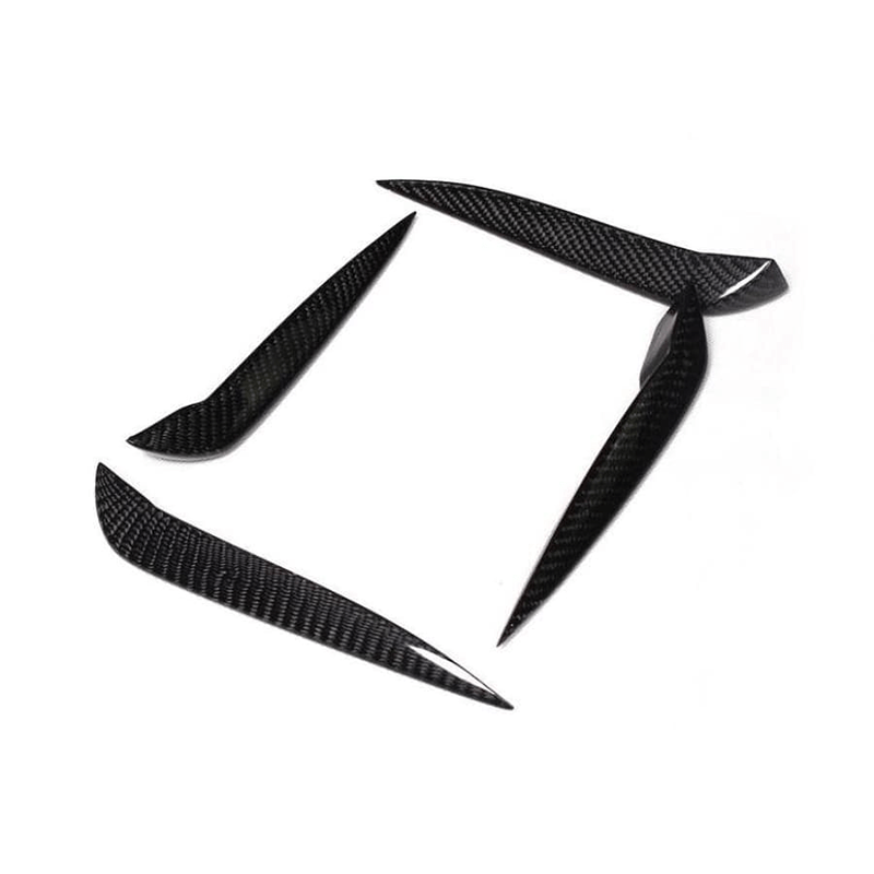 Audi A3/S3 (8V) AP Style Carbon Fiber Front Canards - Twenty Two Tuning Front Canards/Bumper Inserts