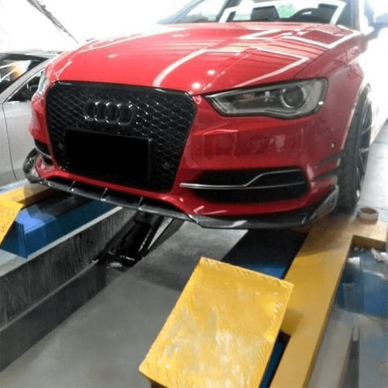 Audi A3/S3 (8V) AP Style Carbon Fiber Front Canards - Twenty Two Tuning Front Canards/Bumper Inserts