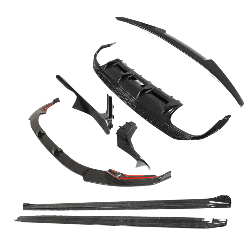 Audi A3/S3 (8Y) Saloon R Style Full Carbon Fibre Styling Kit - Twenty Two Tuning Full Styling Kit