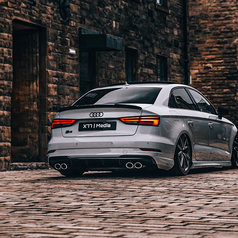 Audi A3/S3/RS3 (8V) Saloon Ducktail Carbon Fibre Rear Spoiler - Twenty Two Tuning Rear Spoiler