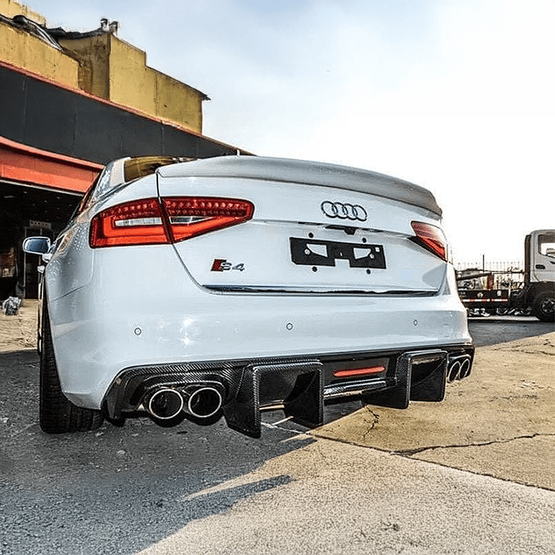 Audi A4/S4 (B8.5) Karbel Style Carbon Fibre Rear Bumper Diffuser - Twenty Two Tuning Rear Diffuser