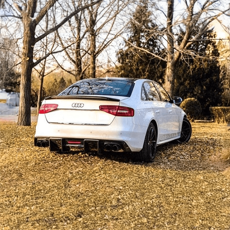 Audi A4/S4 (B8.5) Karbel Style Carbon Fibre Rear Bumper Diffuser - Twenty Two Tuning Rear Diffuser