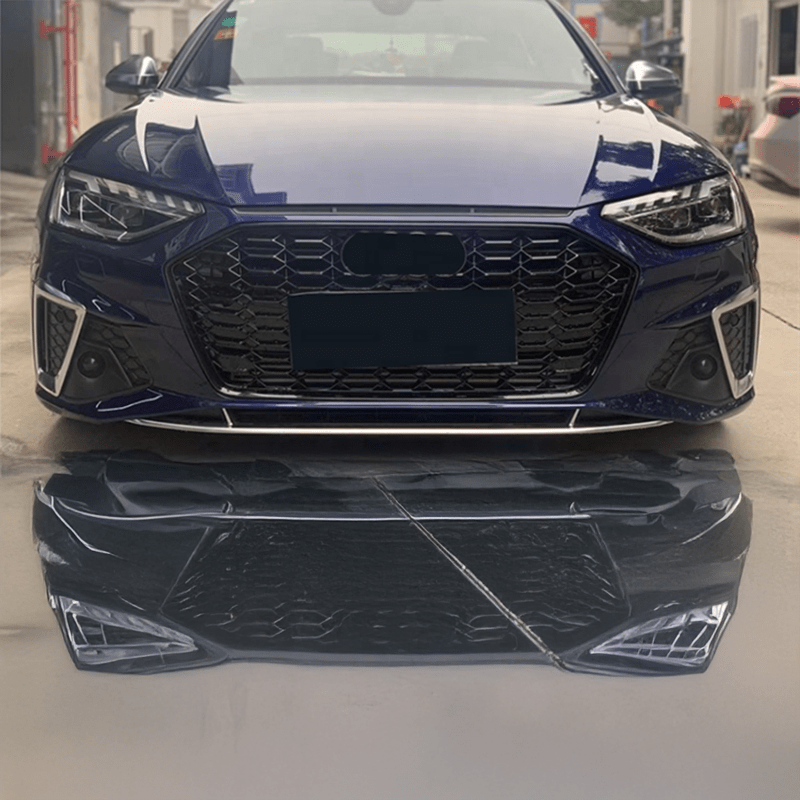 Audi A4/S4 (B9.5) RS4 Style Gloss Black Honeycomb Front Grille - Twenty Two Tuning Front Grille