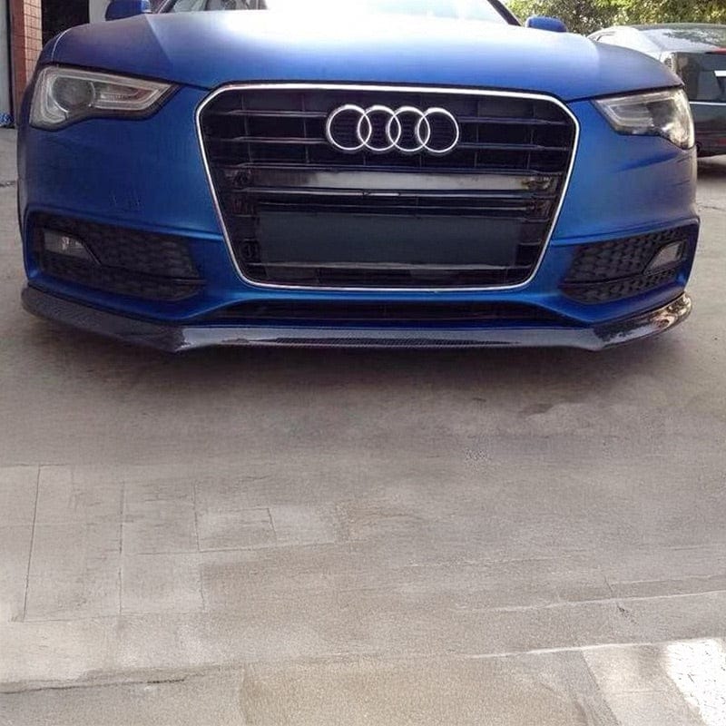 Audi A5 (B8.5) S Line OEM+ Style Carbon Fibre Front Bumper Lip Spoiler - Twenty Two Tuning Front Lip