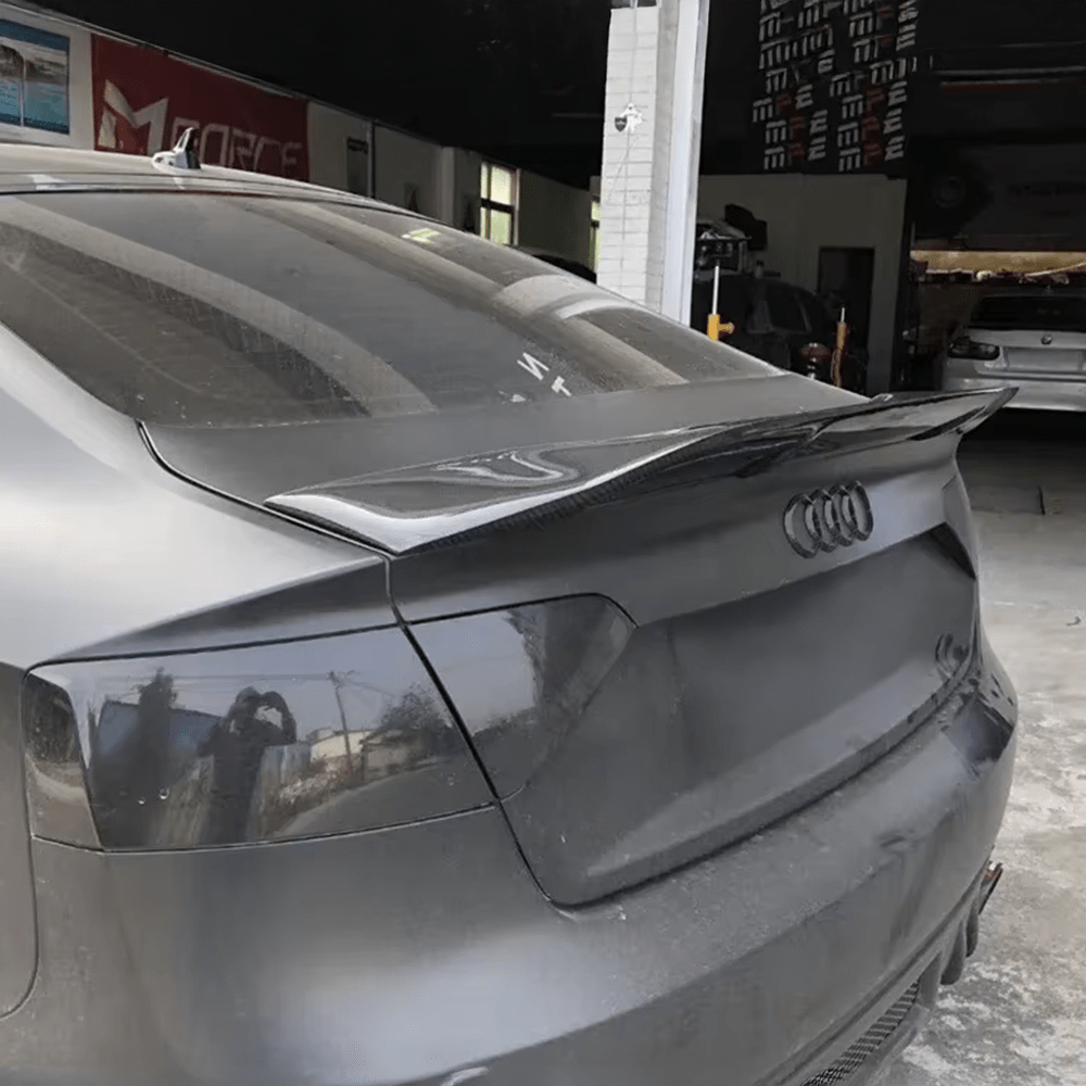 Audi A5 (B8/B8.5) RENNTECH Style Carbon Fibre Rear Spoiler - Twenty Two Tuning Rear Spoiler