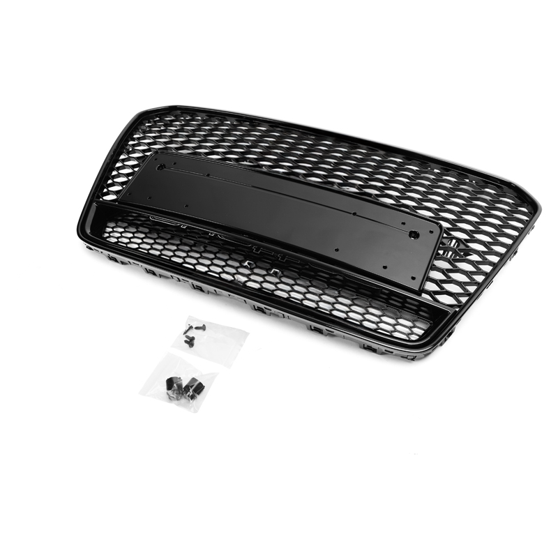 V2 Honeycomb Gloss Black Front Grille Compatible With Audi A5/S5 (B8.5)