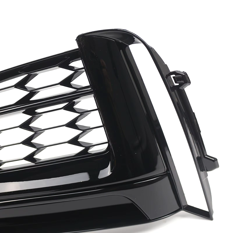 Audi A5/S5 (B9) Gloss Black Front Fog Light Trim Replacements - Twenty Two Tuning Front Canards/Bumper Inserts
