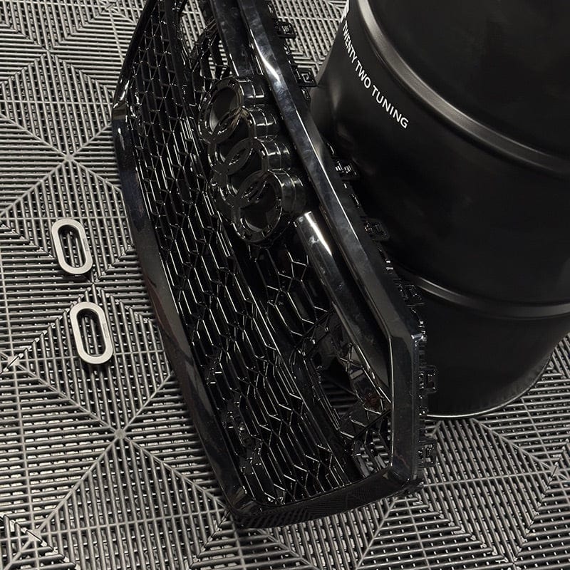 Audi A6/S6 (C8) RS6 Style Gloss Black Honeycomb Front Grille - Twenty Two Tuning Front Grille