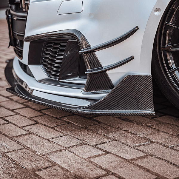 BCTXEスタイル カーボンファイバー製フロントカナード Audi A7/S7（C8
