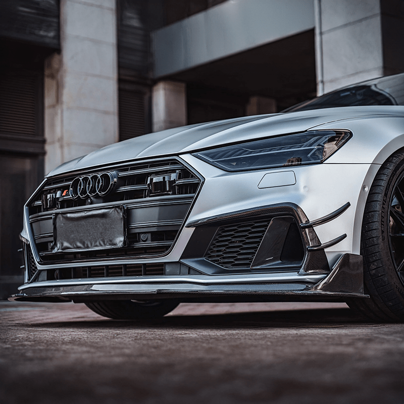 Audi A7/S7 (C8) BCTXE Style Carbon Fibre Front Lip - Twenty Two Tuning Front Lip
