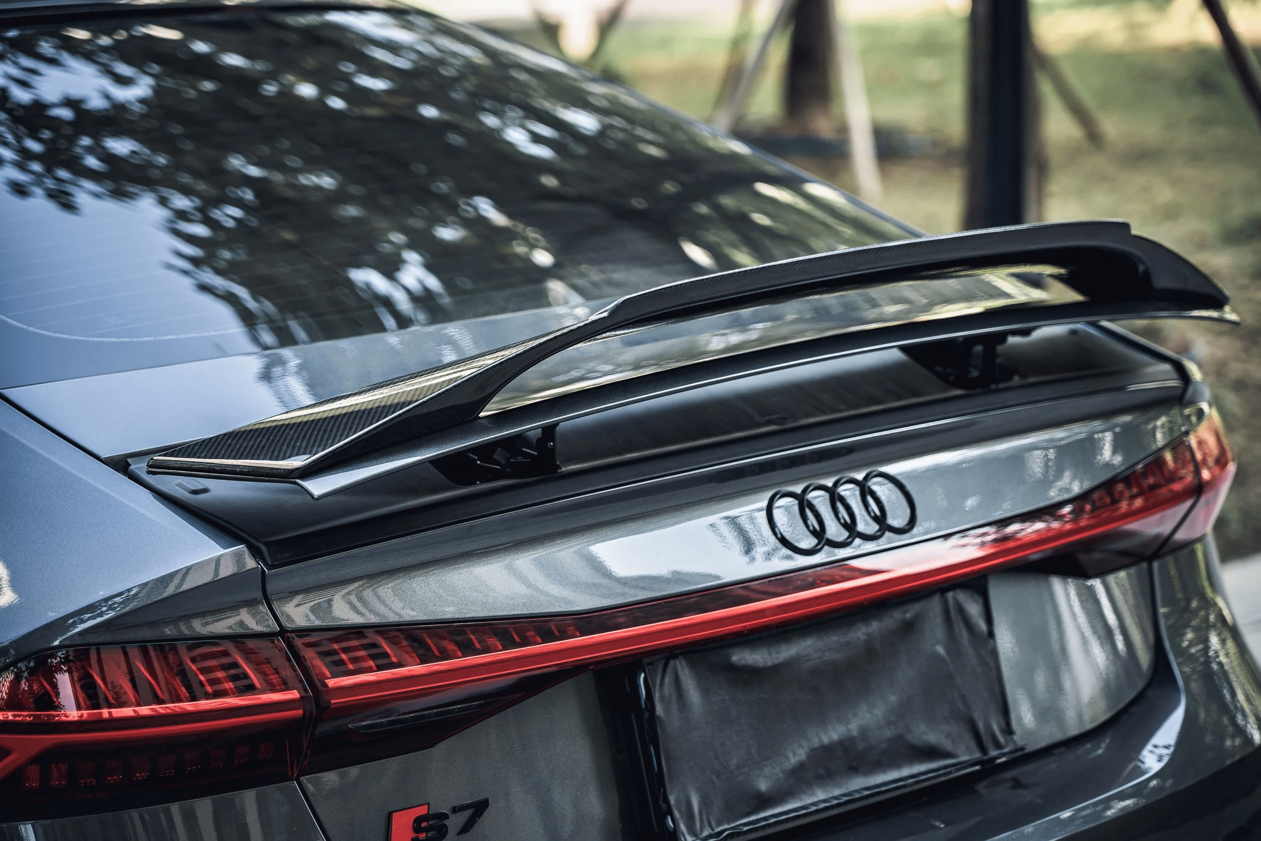 Audi A7/S7 (C8) BCTXE Style Carbon Fibre Rear Trunk Spoiler Ver.2 - Twenty Two Tuning Rear Spoiler