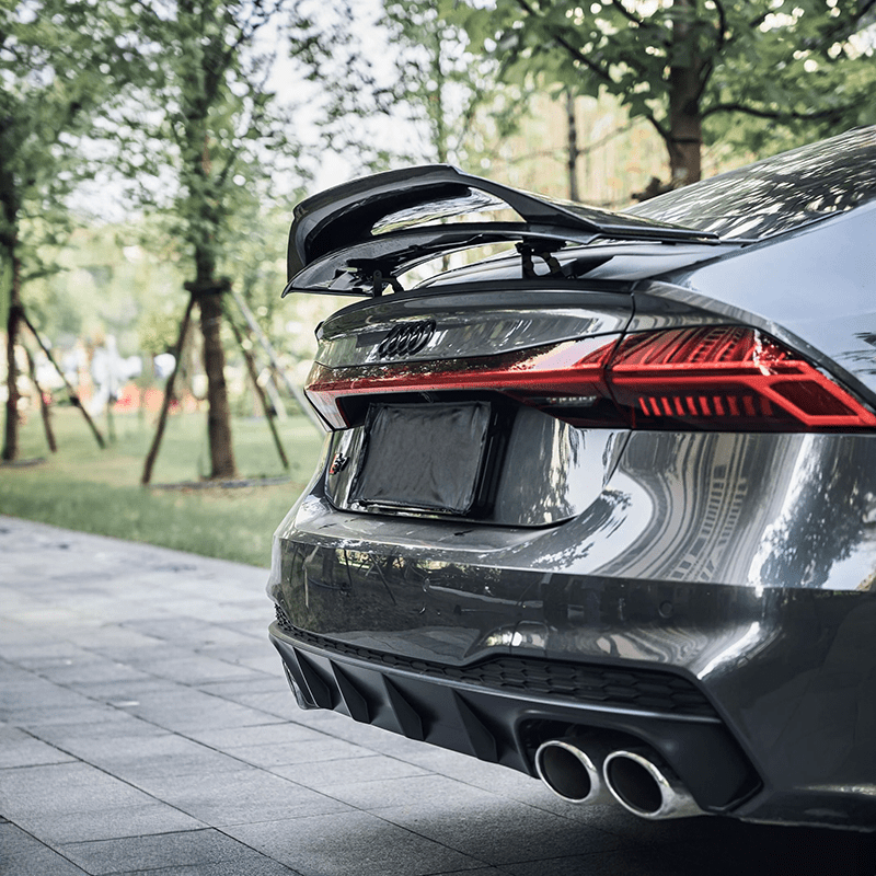 Audi A7/S7 (C8) BCTXE Style Carbon Fibre Rear Trunk Spoiler Ver.2 - Twenty Two Tuning Rear Spoiler