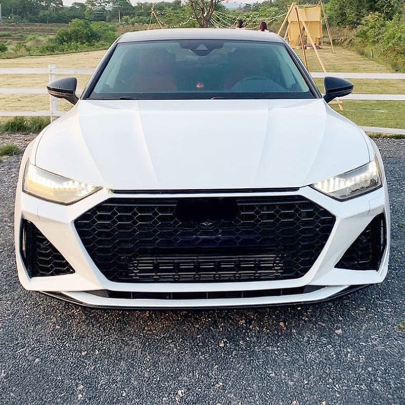 Audi A7/S7 (C8) RS7 Style Gloss Black Honeycomb Front Grille - Twenty Two Tuning Front Grille