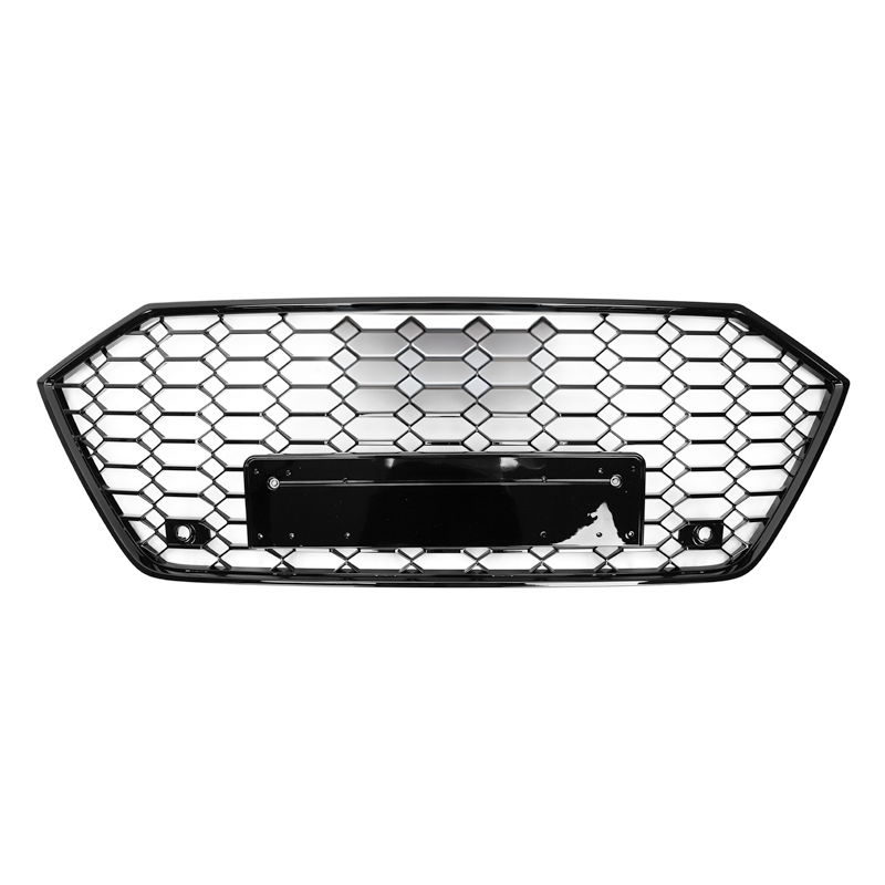 Calandre avant Audi A7/S7 (C8) V2RS en nid d'abeille noir brillant