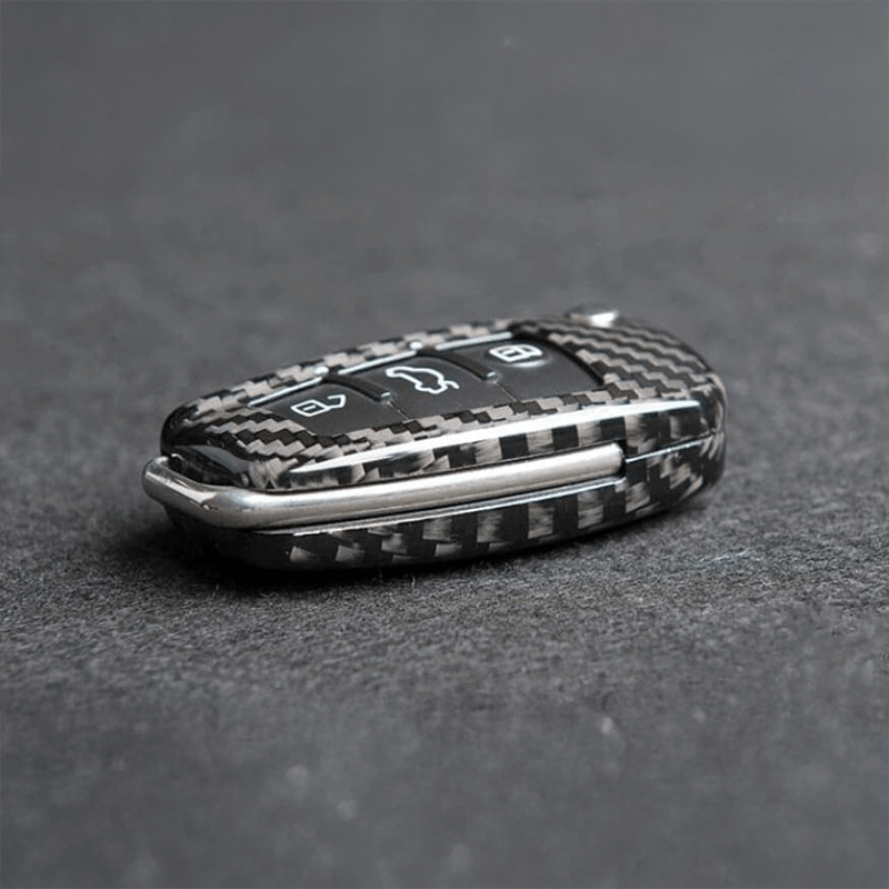 Audi OEM+ Carbon Fiber Key Cover Protector Case Overlay - Twenty Two Tuning Interior Parts & Accessories