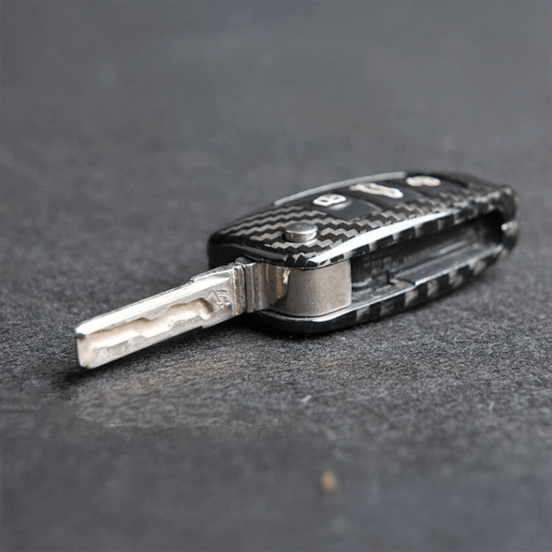 Audi OEM+ Carbon Fiber Key Cover Protector Case Overlay - Twenty Two Tuning Interior Parts & Accessories
