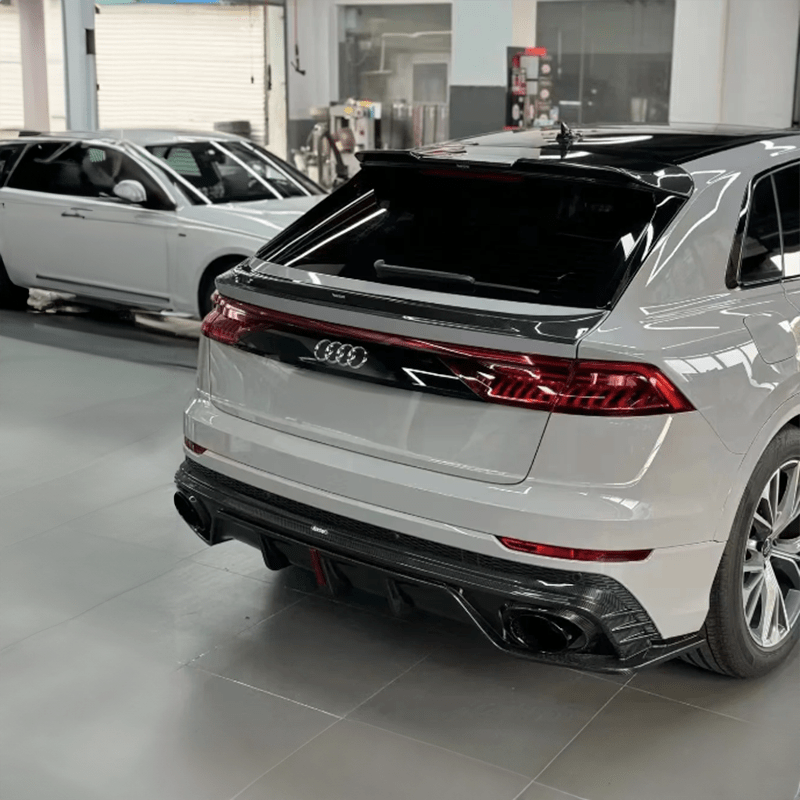 Audi Q8/SQ8/RSQ8 (4M80) Karbel Style Carbon Fibre Rear Mid Spoiler - Twenty Two Tuning Fender Trims