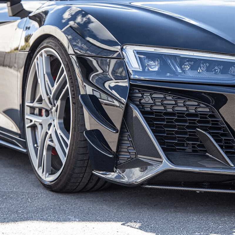 Audi R8 V10 Facelift (4S) Capristo Style Carbon Fibre Front Canards - Twenty Two Tuning Front Canards/Bumper Inserts