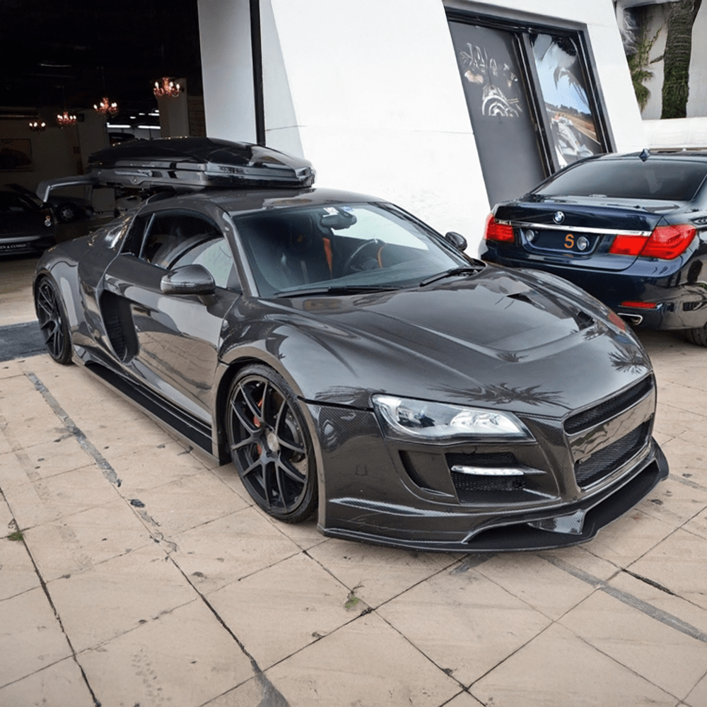 Audi R8 V8/V10 (Type 42) PPI Style Carbon Fibre Hood/Bonnet Replacement - Twenty Two Tuning Hood/Bonnet Complete
