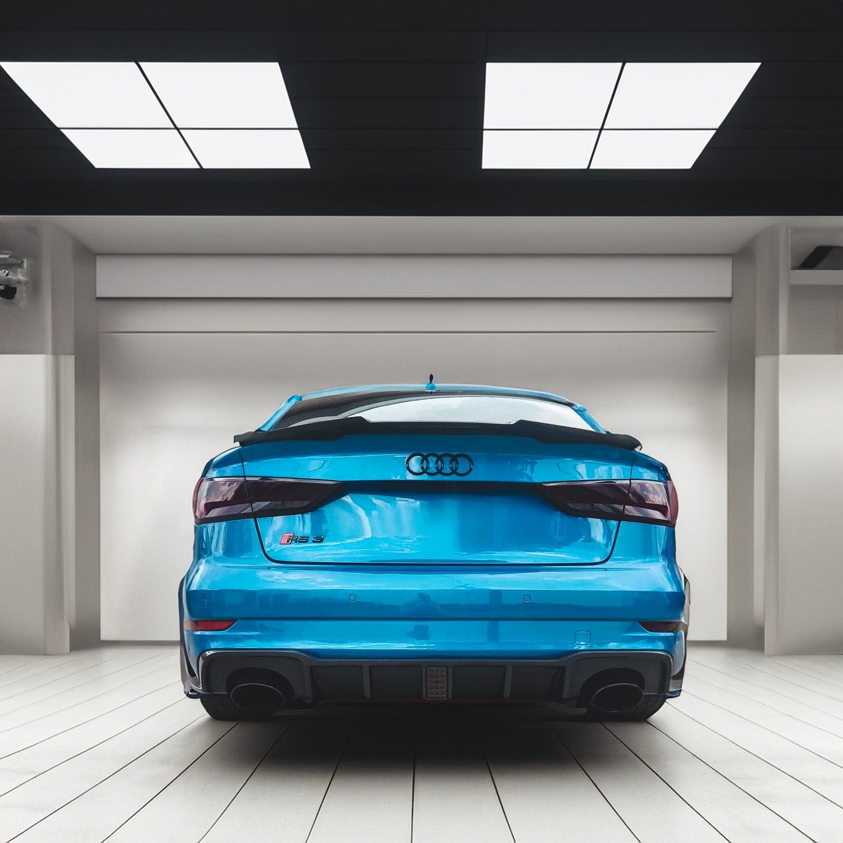 Audi RS3 (8V) Saloon ABT Style Carbon Fibre Rear Diffuser - Twenty Two Tuning Rear Diffuser