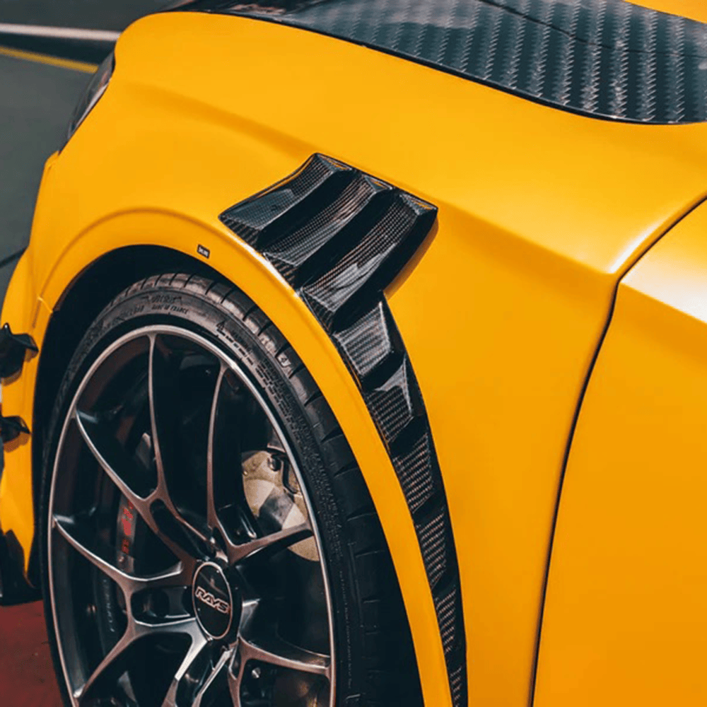 Audi RS3 (8V) TAKD Style Carbon Fiber Front Fender Replacements - Twenty Two Tuning Front Fenders Complete