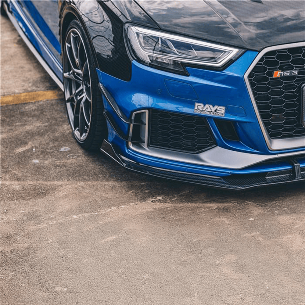 Audi RS3 (8V) TAKD Style Carbon Fiber Front Fender Replacements - Twenty Two Tuning Front Fenders Complete