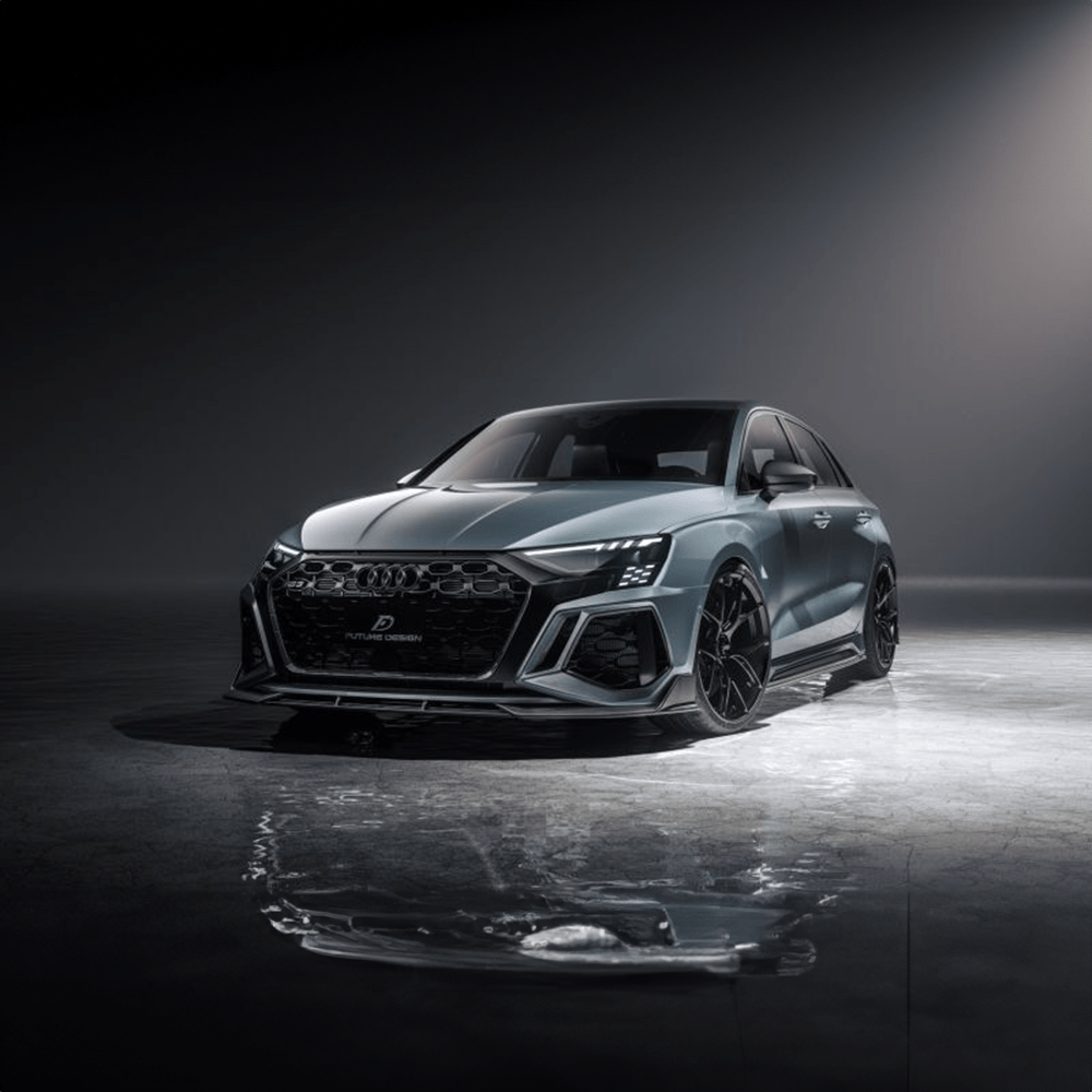 Audi RS3 (8Y) Hatchback Future Design Carbon Fibre Side Skirts - Future Design Side Skirts