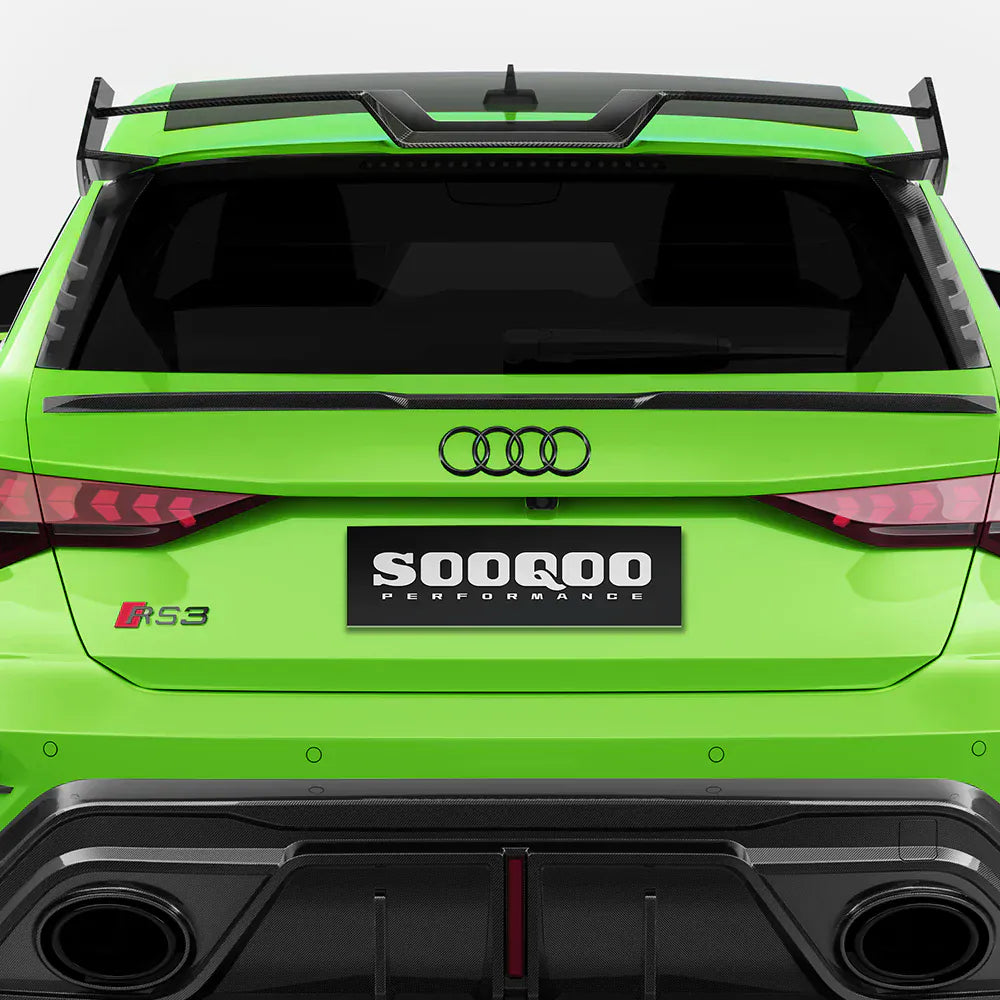 Audi RS3 (8Y) Hatchback SOOQOO Carbon Fibre Rear Mid Spoiler - SOOQOO Official Rear Spoiler