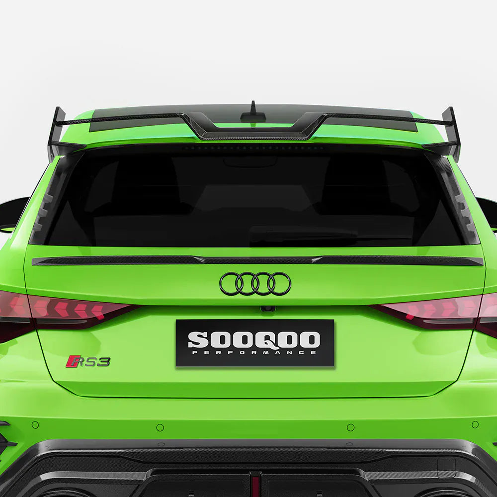 Audi RS3 (8Y) Hatchback SOOQOO Carbon Fibre Rear Upper Spoiler - SOOQOO Official Rear Spoiler