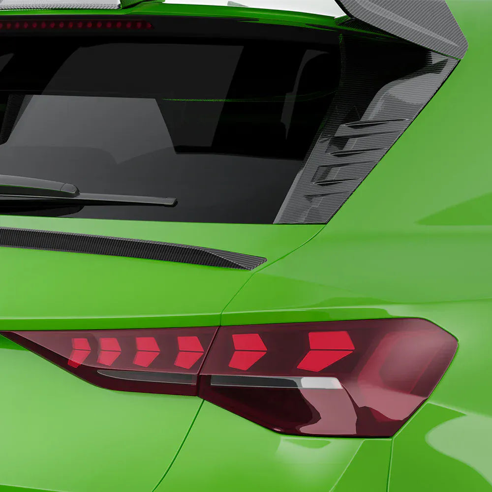 Audi RS3 (8Y) Hatchback SOOQOO Carbon Fibre Rear Window Spoiler Fins - SOOQOO Official Rear Spoiler