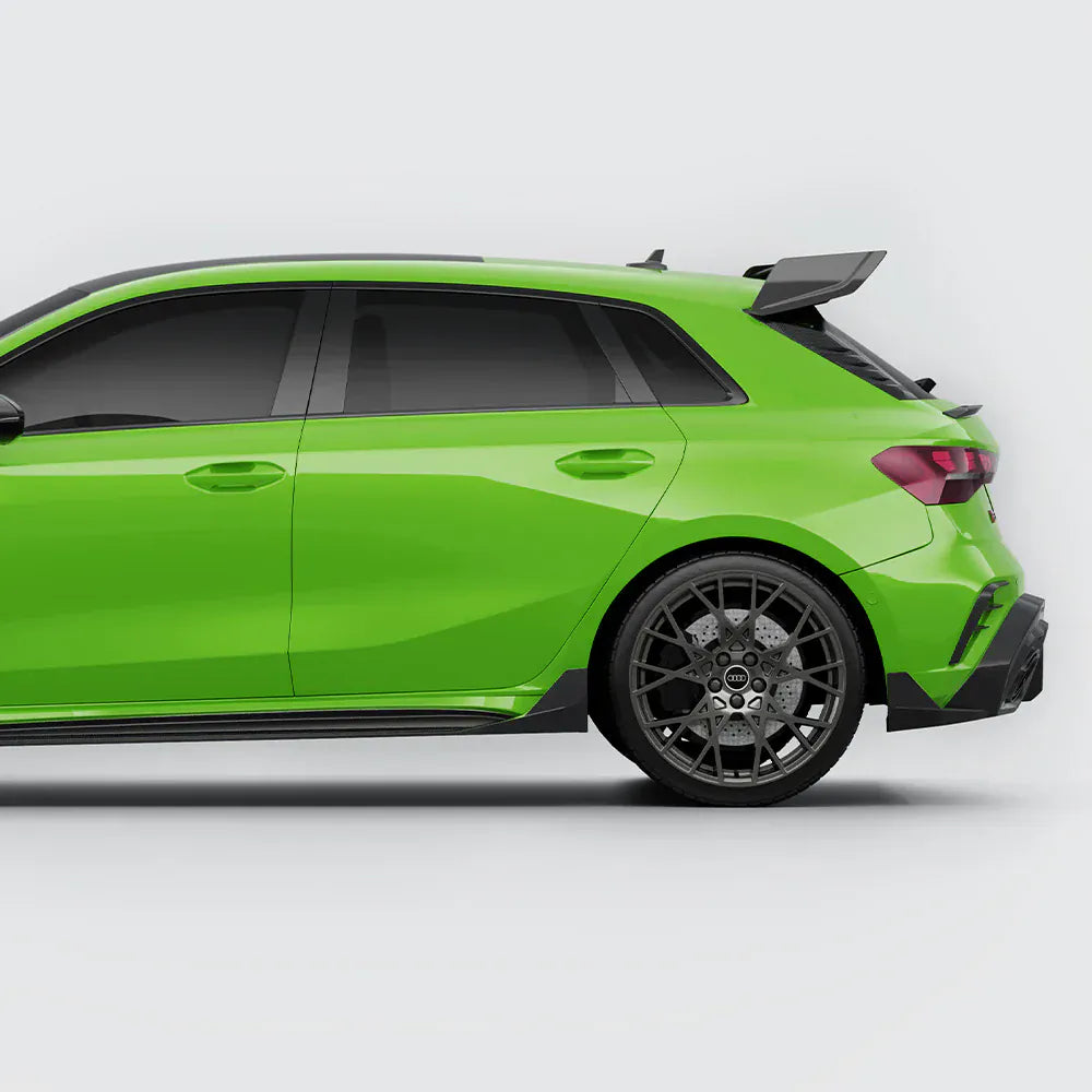 Audi RS3 (8Y) Hatchback SOOQOO Carbon Fibre Side Skirt Extensions - SOOQOO Official Side Skirts